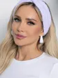 Повязка на голову сиреневая ПВ7