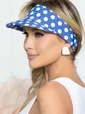 Козырек хлопковый (синий/горох) КЗ36