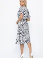 Платье Кристи (черно-белое) П13871-35М