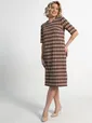 Платье трикотажное Лорейн (бежево-коричневое) П15189-25М