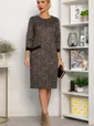 Платье Твоя мода (коричневое) П13746-19М