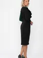 Платье Эванесса (черно-зеленое) П12749-35М