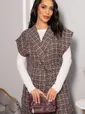Жилет костюмный из твида Жюлли (кофе) Б14489-4М