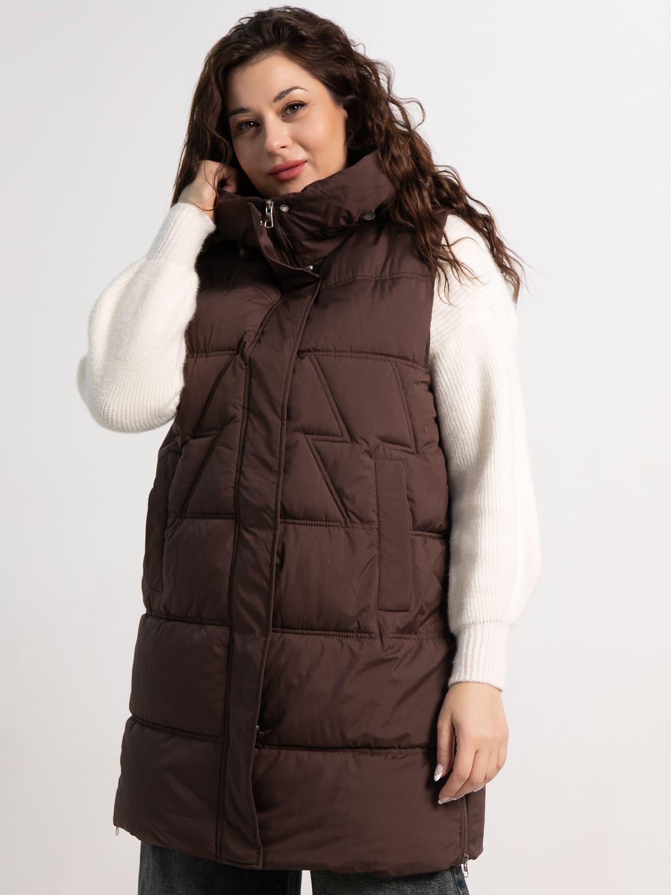 Жилет утепленный Вега (горький шоколад) Б15304-18М