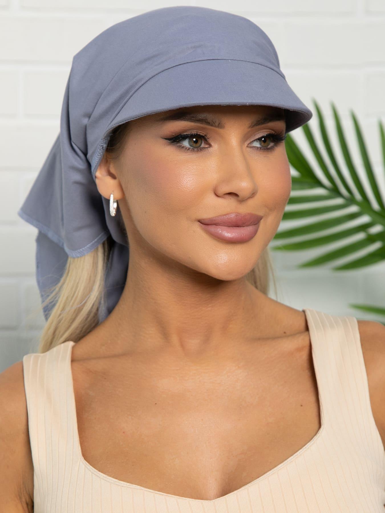 Косынка с козырьком (деним) КК74-23М