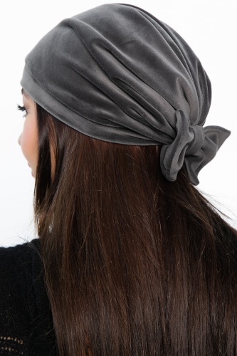 Чалма с бантом (серая) ЧБ8-23М Чалма с бантом (серая) ЧБ8-23М