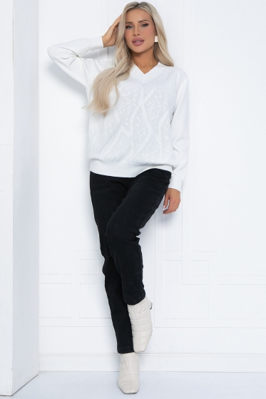 Джемпер Карамелька (белый) Б12519-4