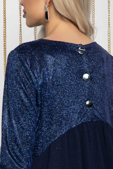 Платье Леди Элегант (синий блеск) П12207-10
