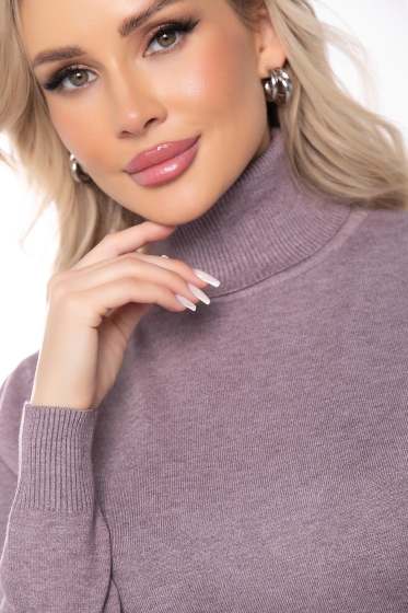 Водолазка Зимняя история (пыльно-фиолетовая) Б14519-20М