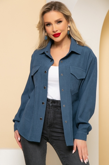 Рубашка "На пульсе моды" (джинс) Б4395