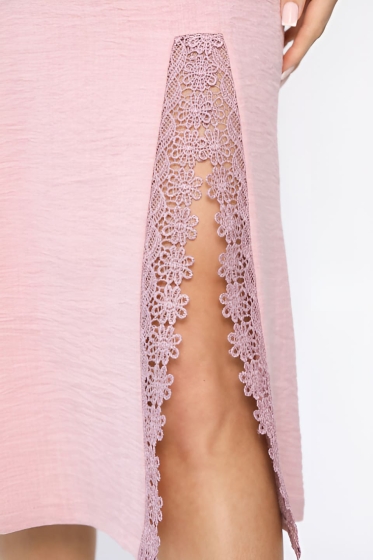 Платье Цветные кружева (пыльная роза) П13658-18М