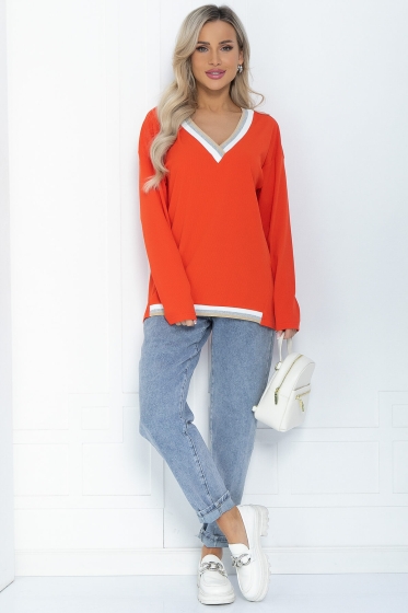 Джемпер Камилла (оранжевый) Б11863 Джемпер Камилла (оранжевый) Б11863