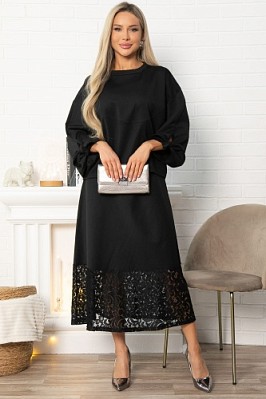 Джемпер с завязками Твист (черный) Б14866-10М